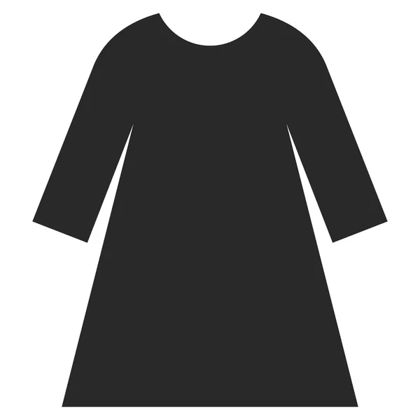 Robe féminine Pictogramme vectoriel plat — Image vectorielle