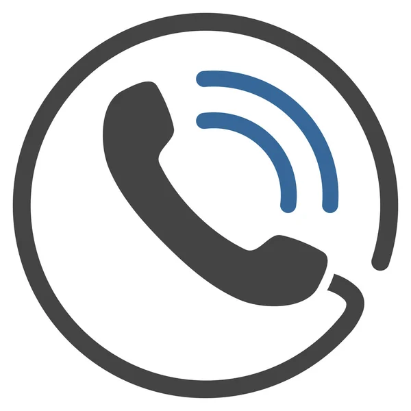 Telefoongesprek platte Vector Pictogram — Stockvector