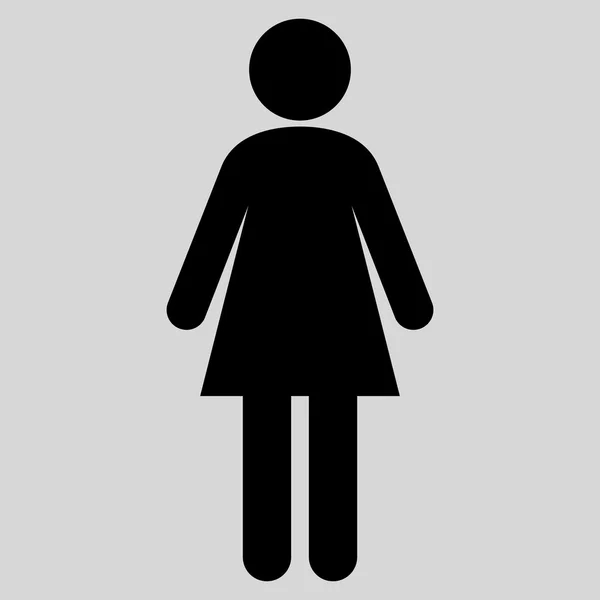 Pictogram Vektor Datar Gadis - Stok Vektor