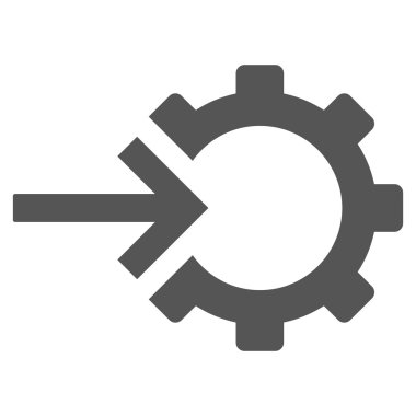 COG Tümleştirme düz vektör piktogram