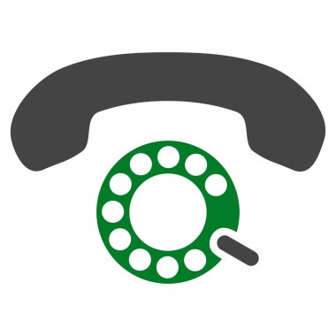 Darbeli aramayı düz vektör piktogram