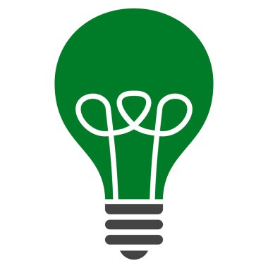 Lamba ampul düz vektör piktogram