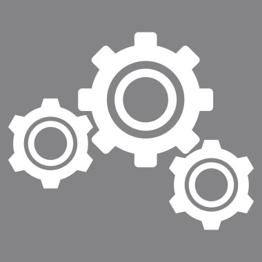 Motor Elemanları Düz Vektör Piktogramı