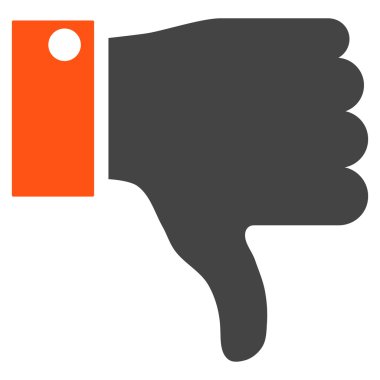 Başparmak düz vektör piktogram