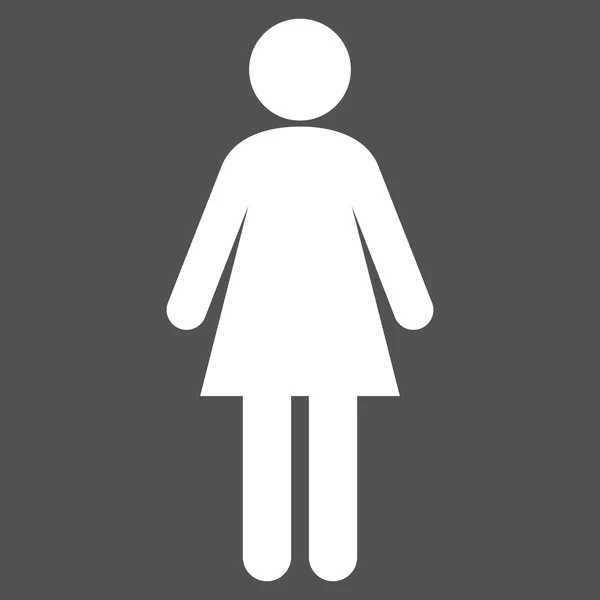 Pictogram Vektor Datar Wanita - Stok Vektor