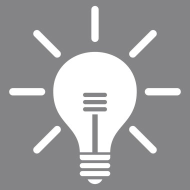 Ampul düz vektör piktogram