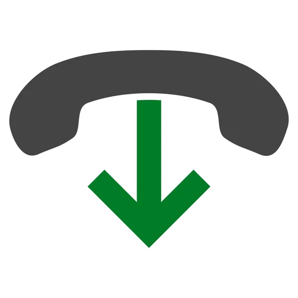 Telefono Appendere piatto Pittogramma vettoriale — Vettoriale Stock