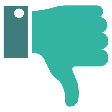 Başparmak düz vektör piktogram