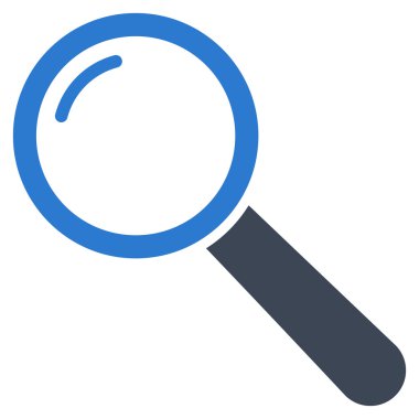 Büyüteç'i düz vektör piktogram