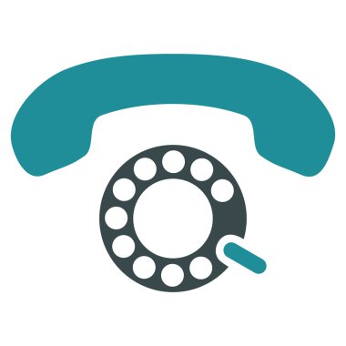 Darbeli aramayı düz vektör piktogram