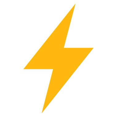 Elektrik Strike düz vektör piktogram