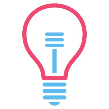 Lamba ampul düz vektör piktogram