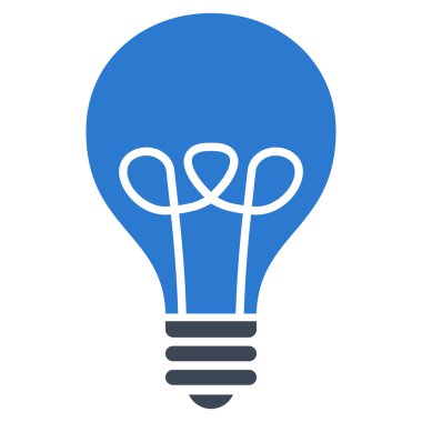 Lamba ampul düz vektör piktogram