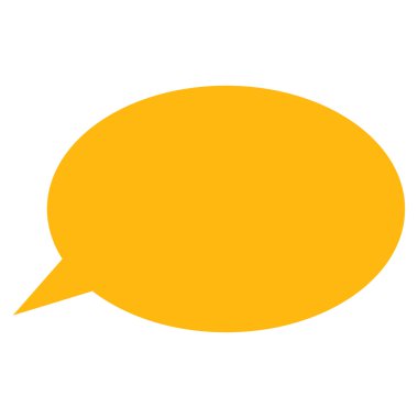 İleti bulut düz vektör piktogram