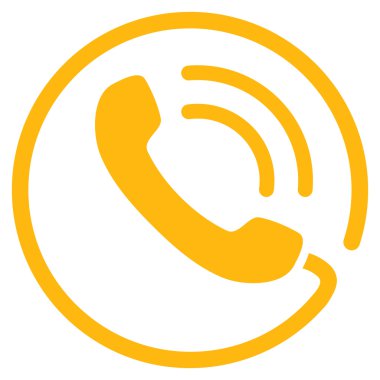 Telefon düz vektör piktogram