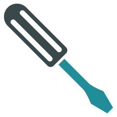 Tornavida düz vektör piktogram