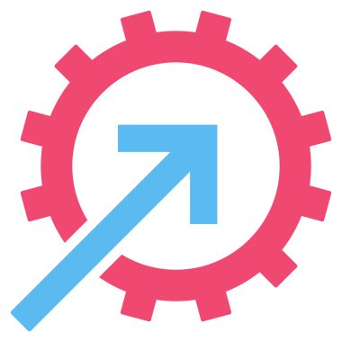 COG Tümleştirme düz vektör piktogram