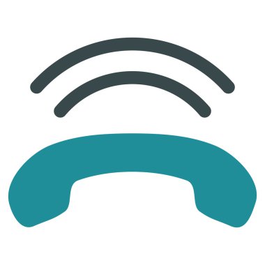 Telefon zil düz vektör piktogram