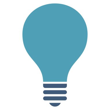 Ampul düz vektör piktogram