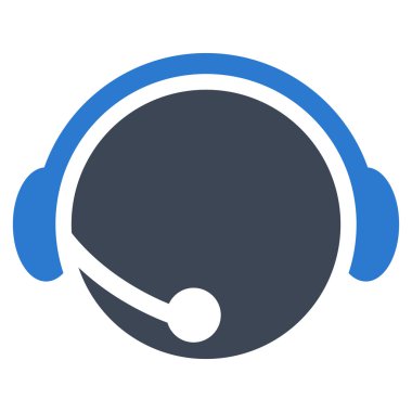 Çağrı merkezi Yöneticisi düz vektör piktogram