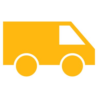 Van düz vektör piktogram