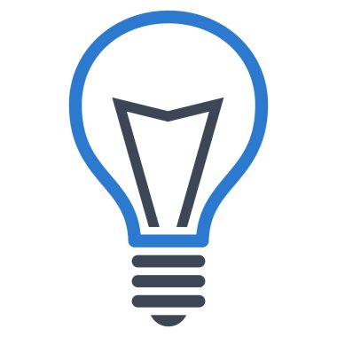 Lamba ampul düz vektör piktogram