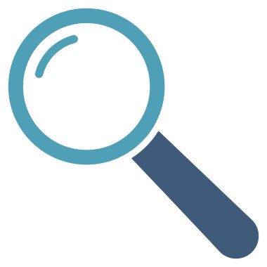 Büyüteç'i düz vektör piktogram