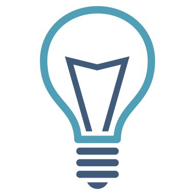 Lamba ampul düz vektör piktogram