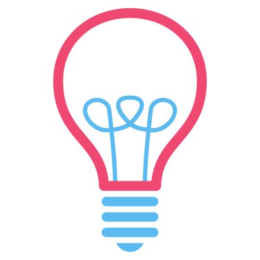 Lamba ampul düz vektör piktogram