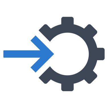 COG Tümleştirme düz vektör piktogram