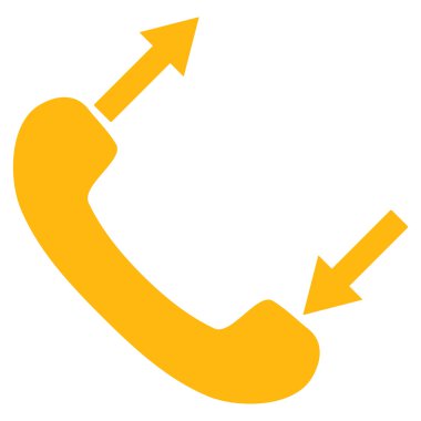 Konuşan düz vektör sembol telefon