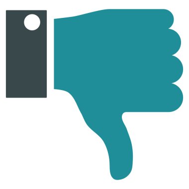 Başparmak düz vektör piktogram