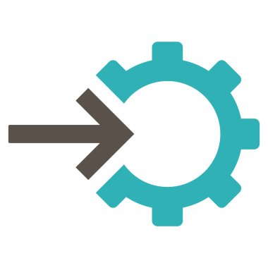 COG Tümleştirme düz vektör piktogram