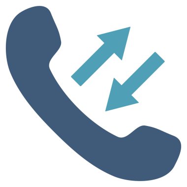 Düz vektör piktogram konuşurken telefon
