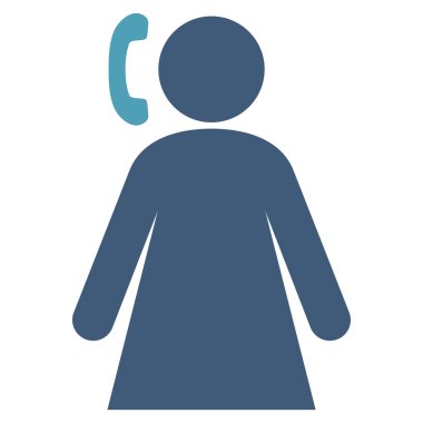 Kadın düz vektör piktogram arama