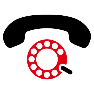 Darbeli aramayı düz vektör piktogram