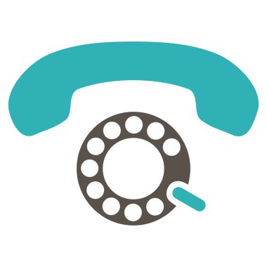 Darbeli aramayı düz vektör piktogram