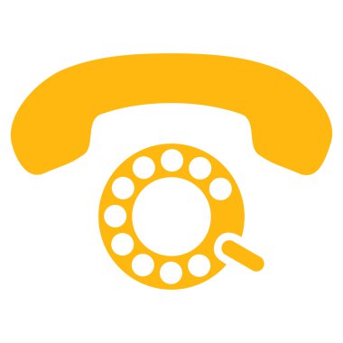 Darbeli aramayı düz vektör piktogram