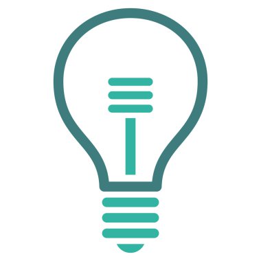 Lamba ampul düz vektör piktogram