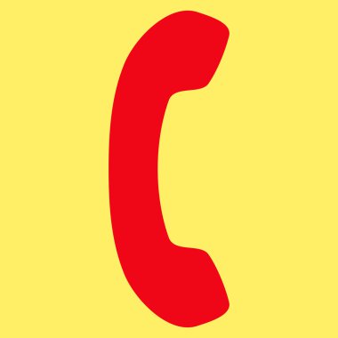 Telefon ahizesi düz vektör piktogram