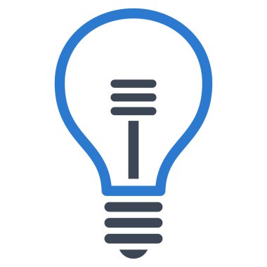 Lamba ampul düz vektör piktogram