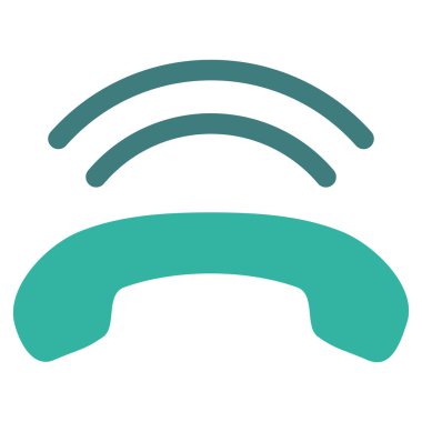 Telefon zil düz vektör piktogram