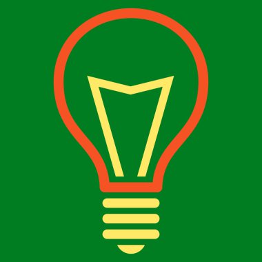 Lamba ampul düz vektör piktogram