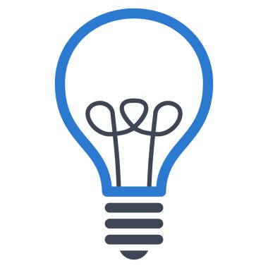 Lamba ampul düz vektör piktogram