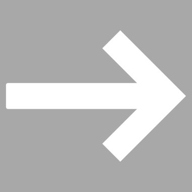 Sağ ok düz vektör piktogram