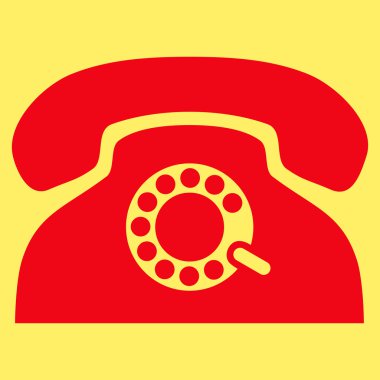 Nabız telefon düz vektör piktogram