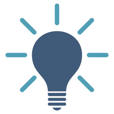 Ampul düz vektör piktogram