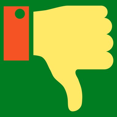 Başparmak düz vektör piktogram