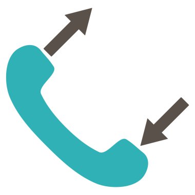 Konuşan düz vektör sembol telefon