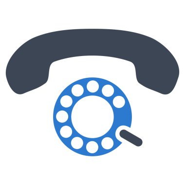 Darbeli aramayı düz vektör piktogram